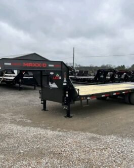Low-Pro Tandem Dual Flatbed Trailer – 25,990 LB GVWR | Maxxd Gray